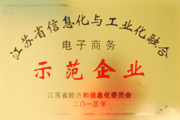 信息化與工業化電子商務示范企業